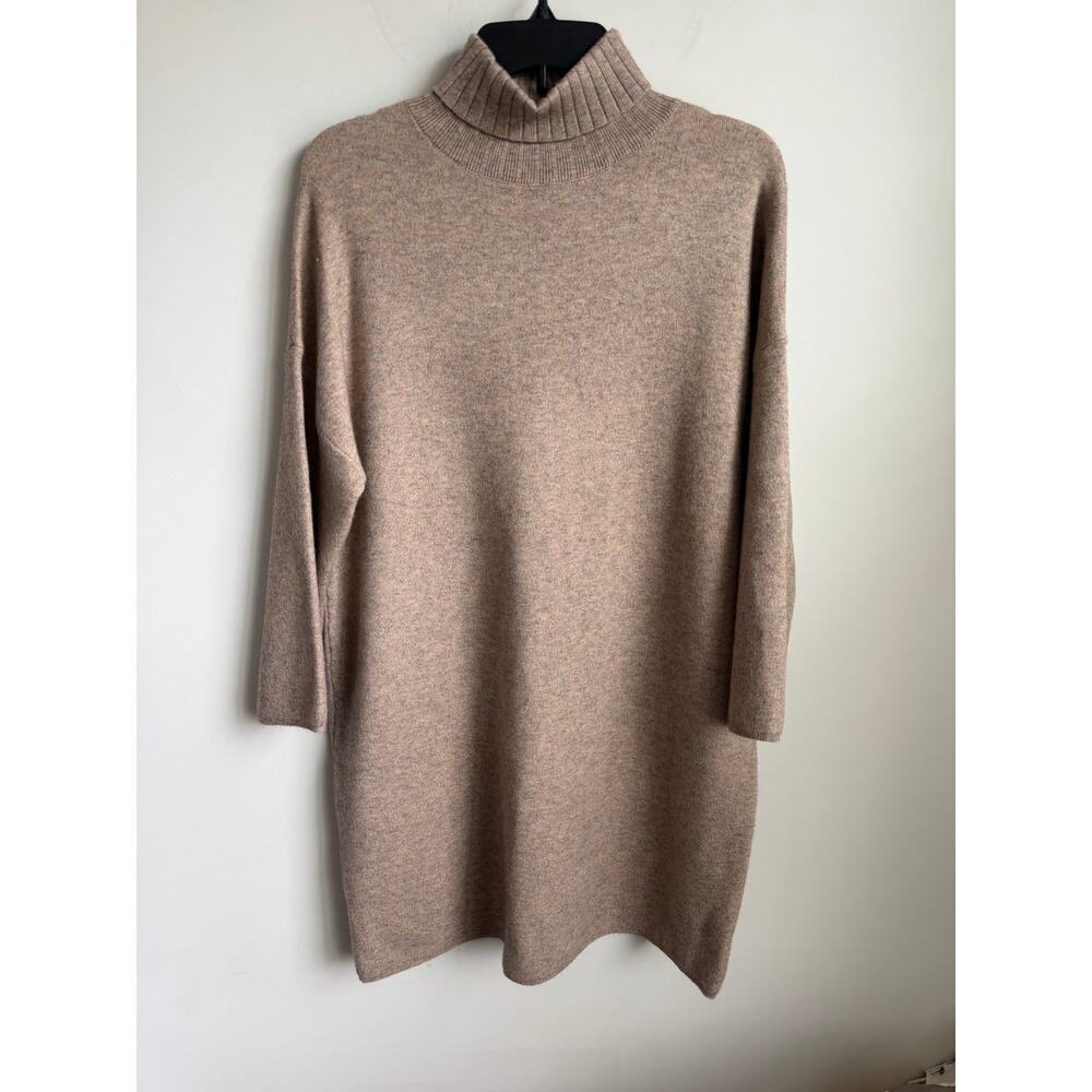 Pomander Place Vivianne Turtleneck Mini Sweater Dress Hazelwood Womens Medium - Picture 2 of 8